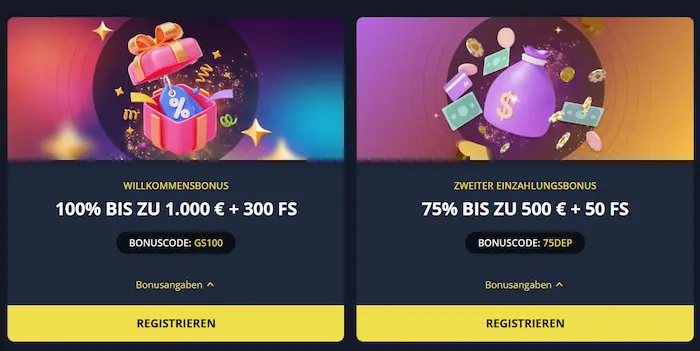 Golden Star Casino bonus